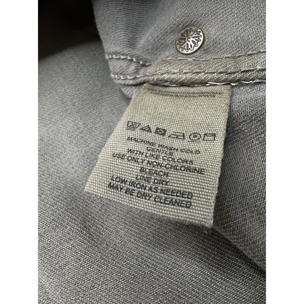 Anthropologie Free People Cargo Jacket Womens Medium Distressed Military Y2K - Picture 13 of 13